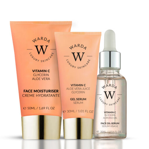 Skin Glow Boost Vitamin C Moisturiser + Vitamin C Glow Boost Oil-Serum + Skin Glow Boost Vitamin C Gel Serum