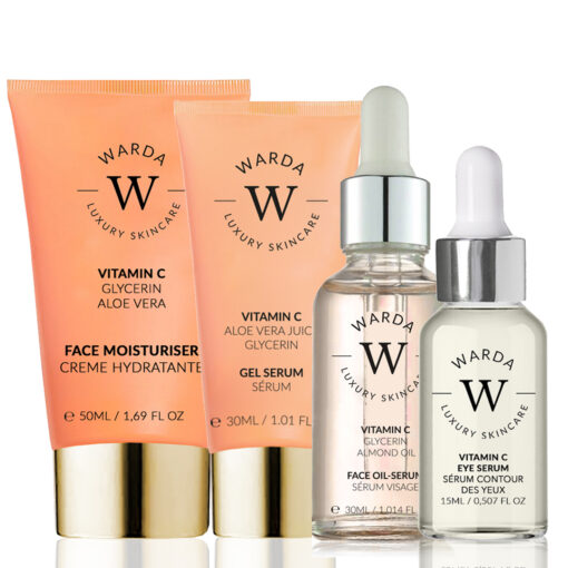 Skin Glow Boost Vitamin C Moisturiser + Vitamin C Glow Boost Oil-Serum + Skin Glow Boost Vitamin C Gel Serum + Skin Glow Boost Vitamin C Eye Serum