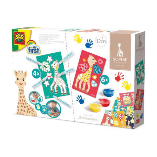 Sophie la giraffe - Colouring and painting