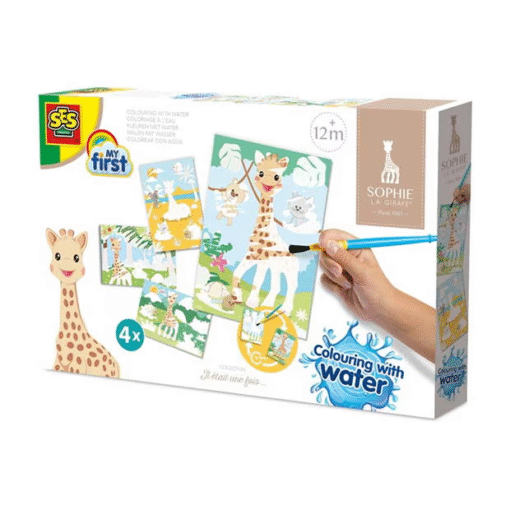 Sophie la giraffe - Colouring with water