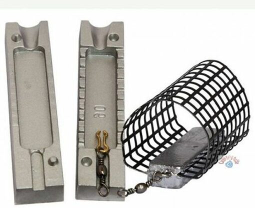 Swimfeeder Moulds. Make your own , Universal Feeder 60 gram CB111 - mould-mesh-loops-100-6-swivel