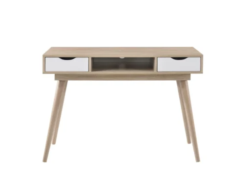 Tallord 2 Drawer Desk Sonoma Oak & White