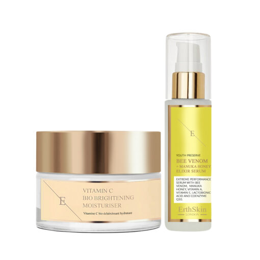 Vitamin C Bio Brightening Moisturiser 50ml + Bee Venom + Manuka Honey Elixir Serum 60ml