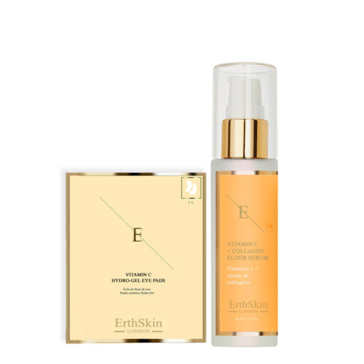 Vitamin C + Collagen Elixir Serum 60ml +Vitamin C Hydrogel Eye Pads x 5 Pairs
