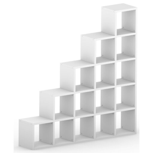 White Modular 5 Step 180.8L x 180.8H x 32.8D
