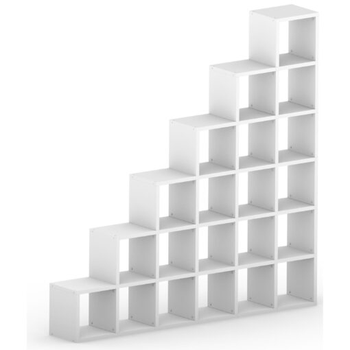 White Modular 6 Step 216.4L x 216.4H x 32.8D