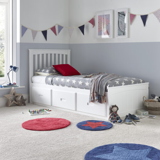 Quest Wooden 3 Drawer Bed Single