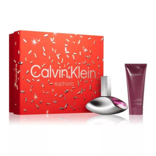 Calvin Klein Euphoria for Women 2 Piece Gift Set: Eau de Parfum 100ml - Body Lotion 100ml Fragrance