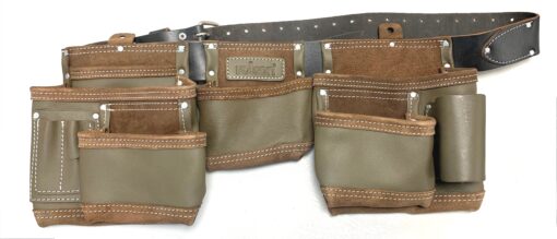 Top Grain Leather Harness Double Tool Belt
