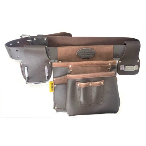 Single Leather Belt + Tape and Hammer Holder 7