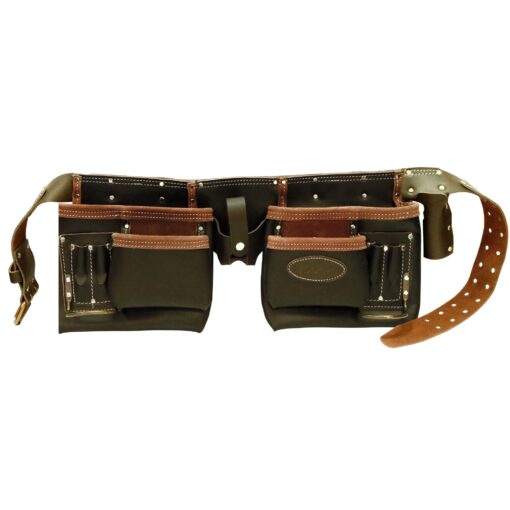 Two Tone Top Grain Double Tool Pouch