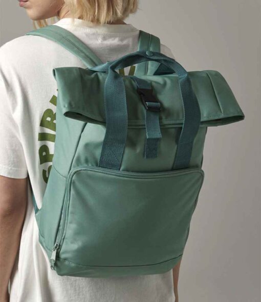 BagBase Recycled Twin Handle Roll-Top Backpack
