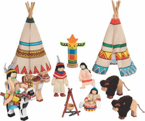 Goki Flexible Puppets - Indian Camp