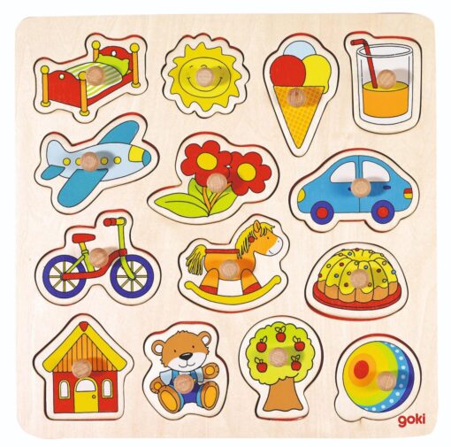 Goki Lift-out Puzzle - Everyday Objects