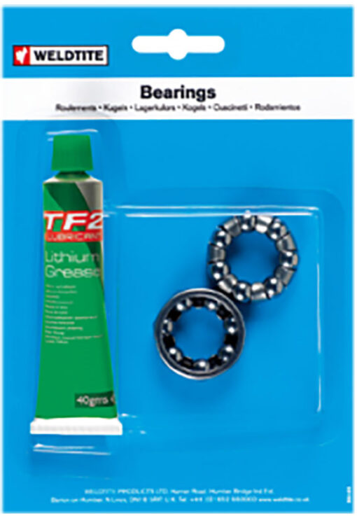Weldtite 3/16 Inch Ball Race for Front Hub with Grease 06181 Pack of 2