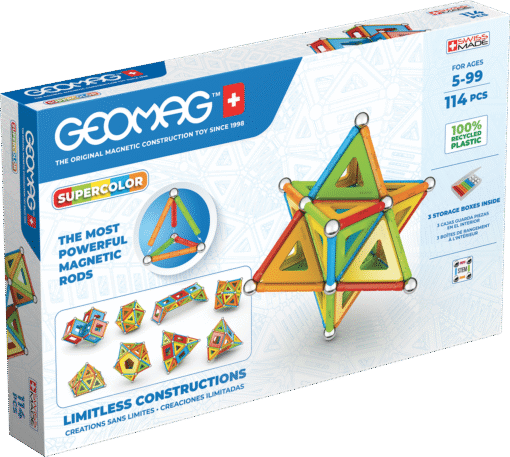 Geomag Supercolor Panels - 114 Pieces Set